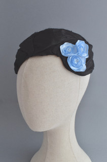 Bespoke Black Silk Cloche Hat