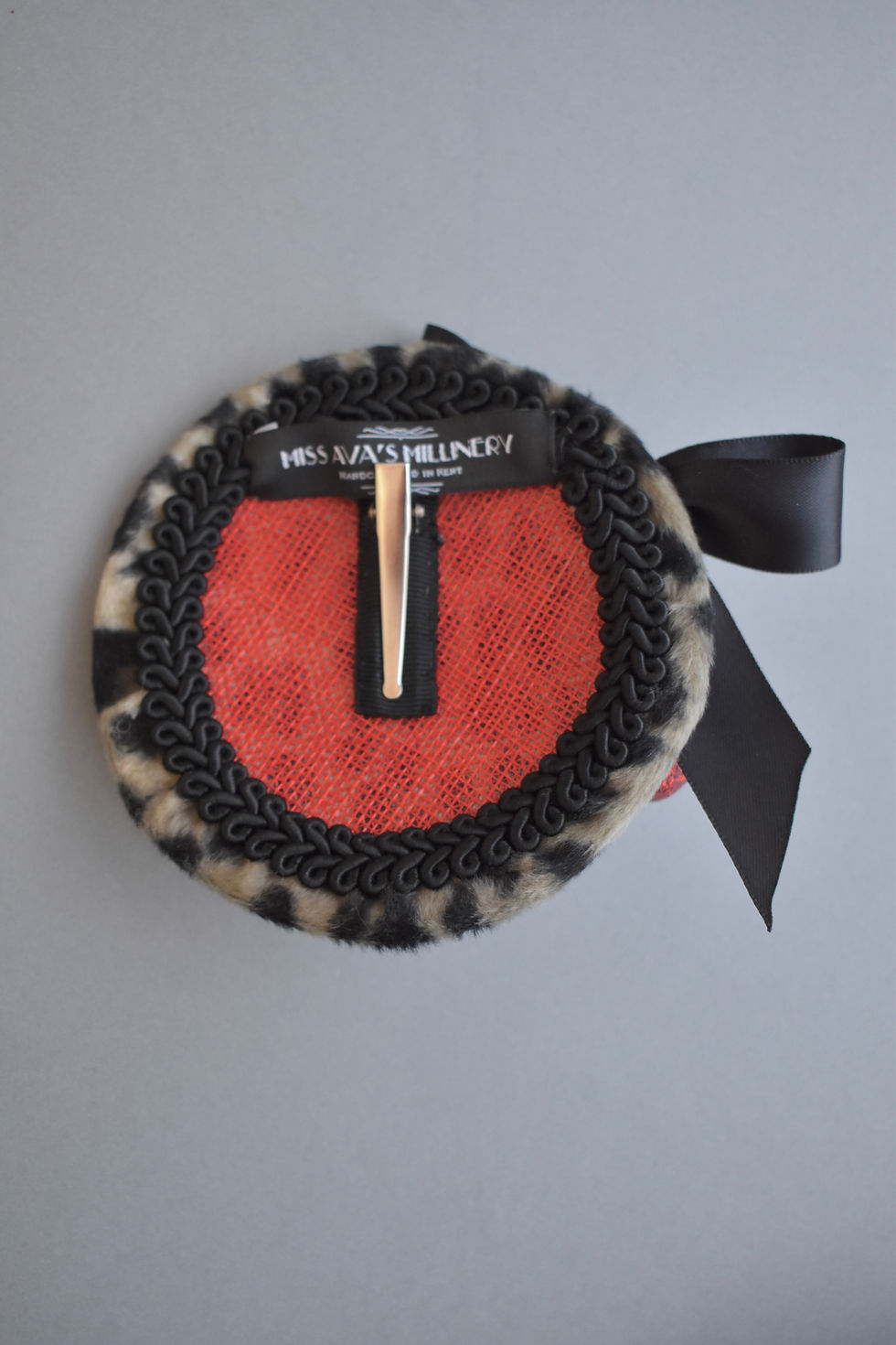 Thumbnail: Leopard Print Fascinator with Cherries