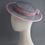 Thumbnail: Pink and Grey Percher-Style Boater Hat