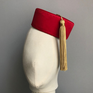Bespoke Pillbox Hat, Bespoke Hat, Red Pillbox Hat, Kent Milliner, Kent Millinery, Bespoke