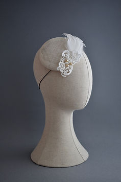 Vintage Wedding Headpiece with Pearls, L