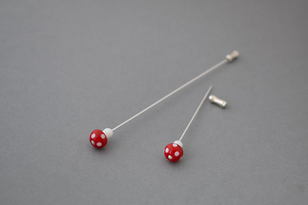 Thumbnail: Mushroom Hat Pin or Lapel Pin