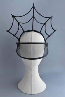 Spiderweb Crown, Spiderweb Headpiece, Statement Headpiece, Gothic headpiece, black veil, g