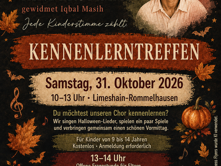 Kennenlerntreffen des Kinderchors Kinderstimmen