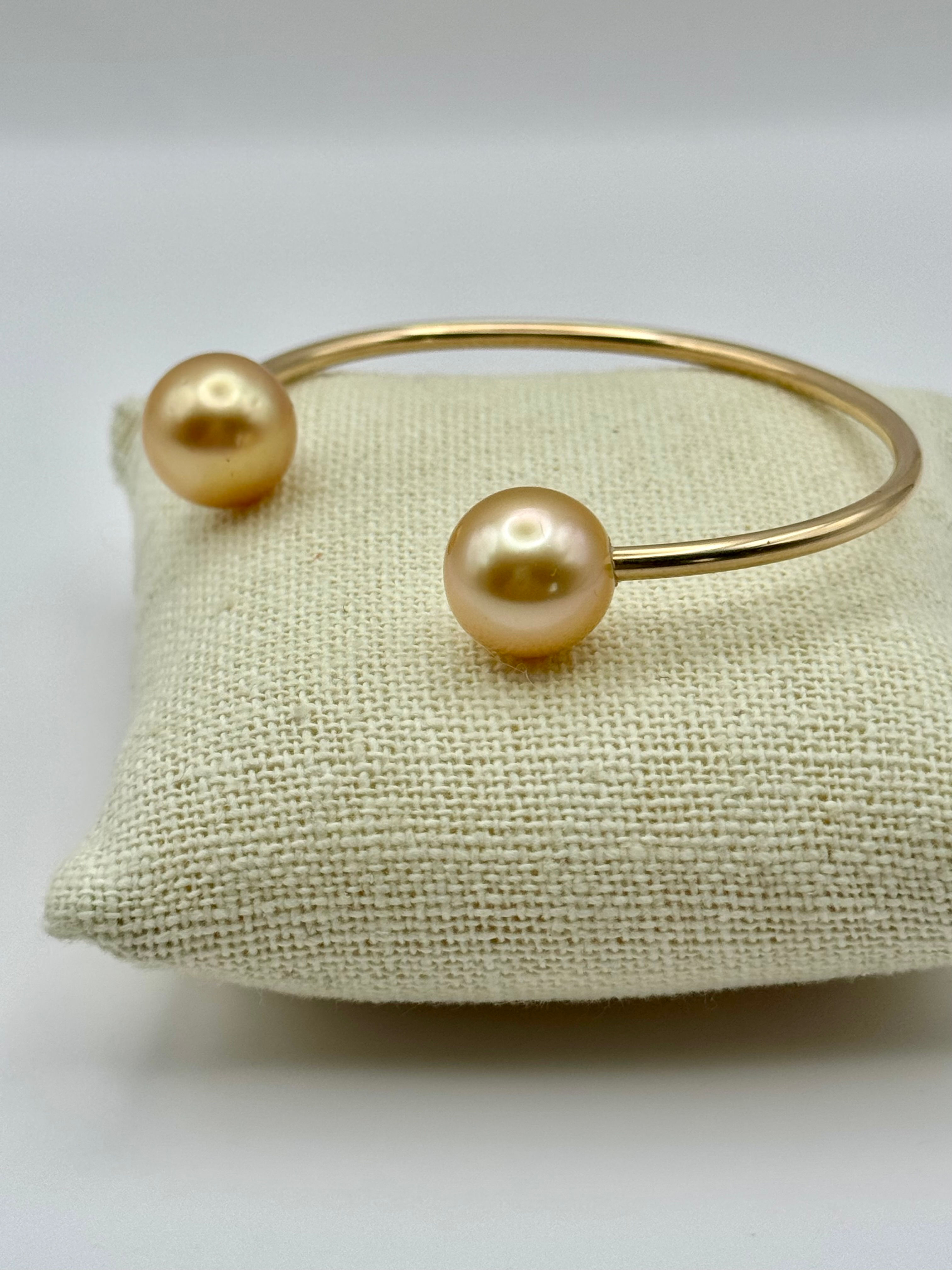 Golden South Sea Pearl Cuff