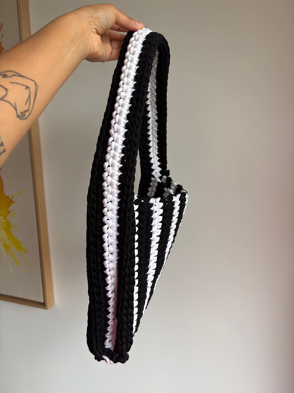 Thumbnail: Shopper bag - black & white