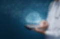 Doctor works with cloud storage on a mobile device..jpg