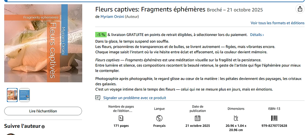 Fleurs captives, fragments éphémères