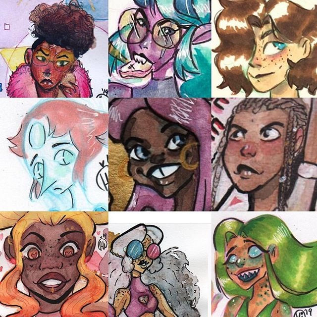 Some Original characters and Fanart Examples of my illustrative work