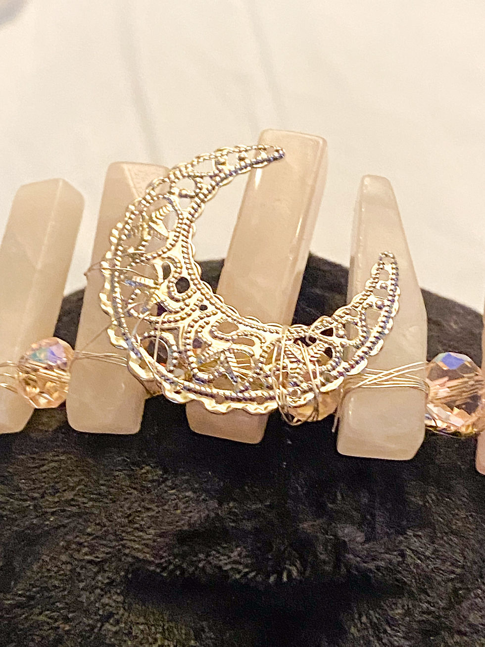 Thumbnail: Rose Quartz Moon Goddess Crown