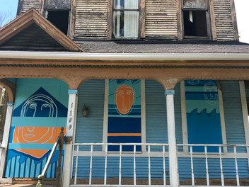 2019
16 panel mural board-up project with the Arts Commission and First Federal Bank volunteers
Toledo, OH