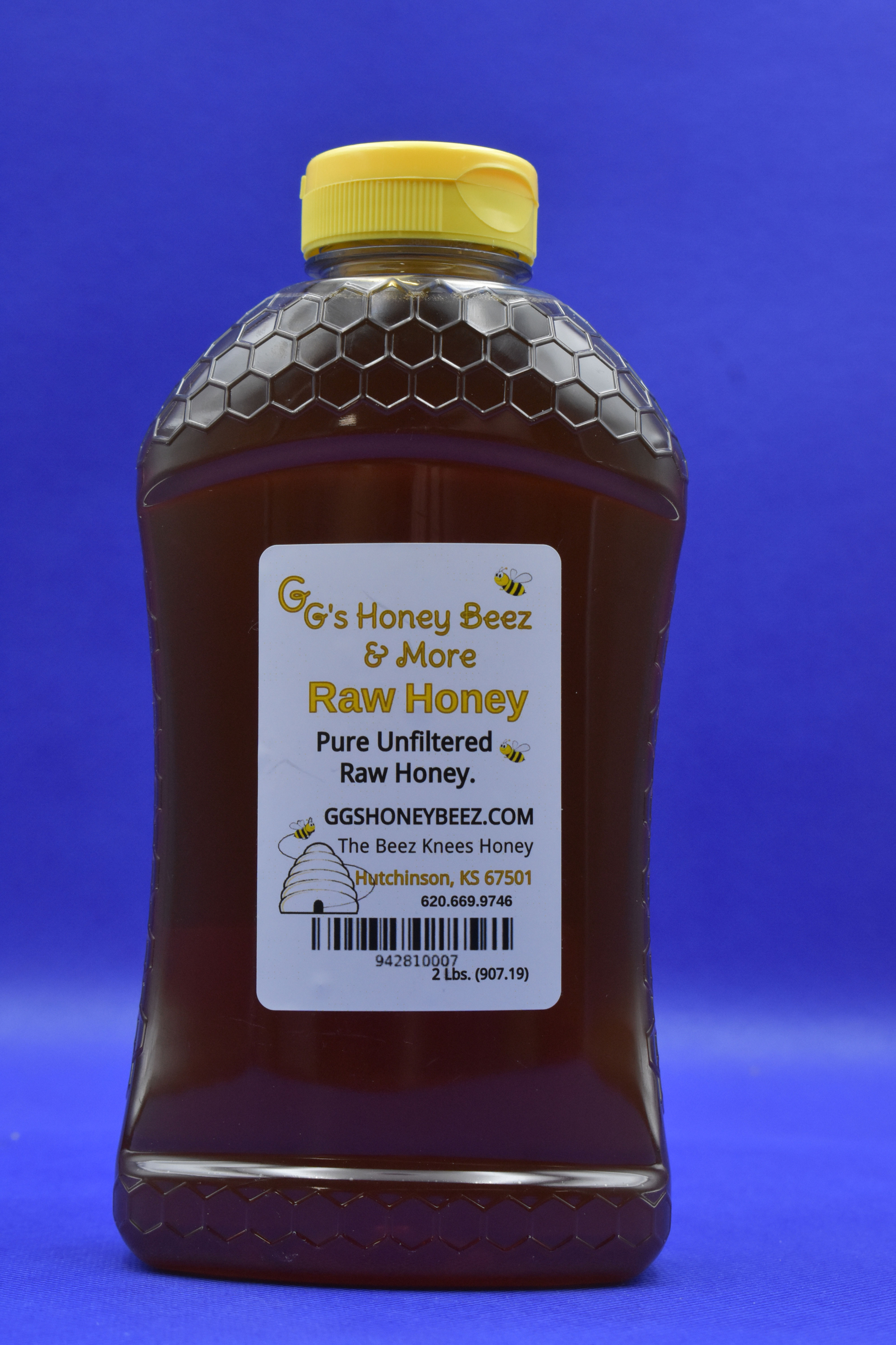 2 Pound Unfiltered Raw Honey
