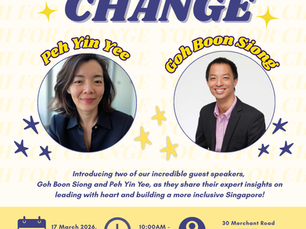 Two professional guest speakers from the social service industry at Youth For Change 2026 on 17th March 2026