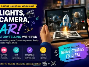 Lights, Camera, AR! Explore AR Augmented Reality Storytelling with iPads.