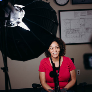 Behind the scenes of interview with Cherie Reed for Pay it Forward fundraising video