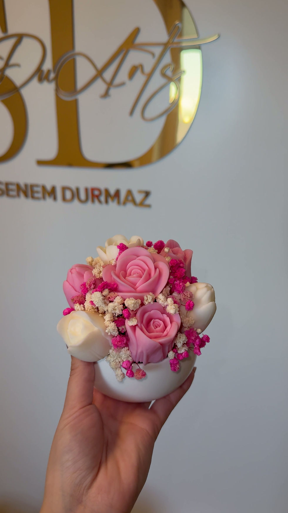 Miniaturbild: Blütenzauber - Rosa/Cremeweiß