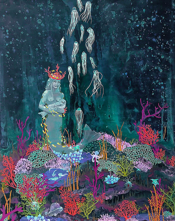 She Harbours the Sea | Mixed Media