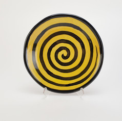 Yellow Confetti 8 inch salad plate