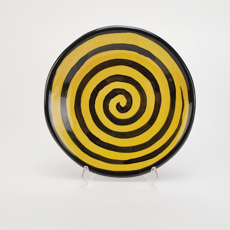 Yellow Confetti 8 inch salad plate