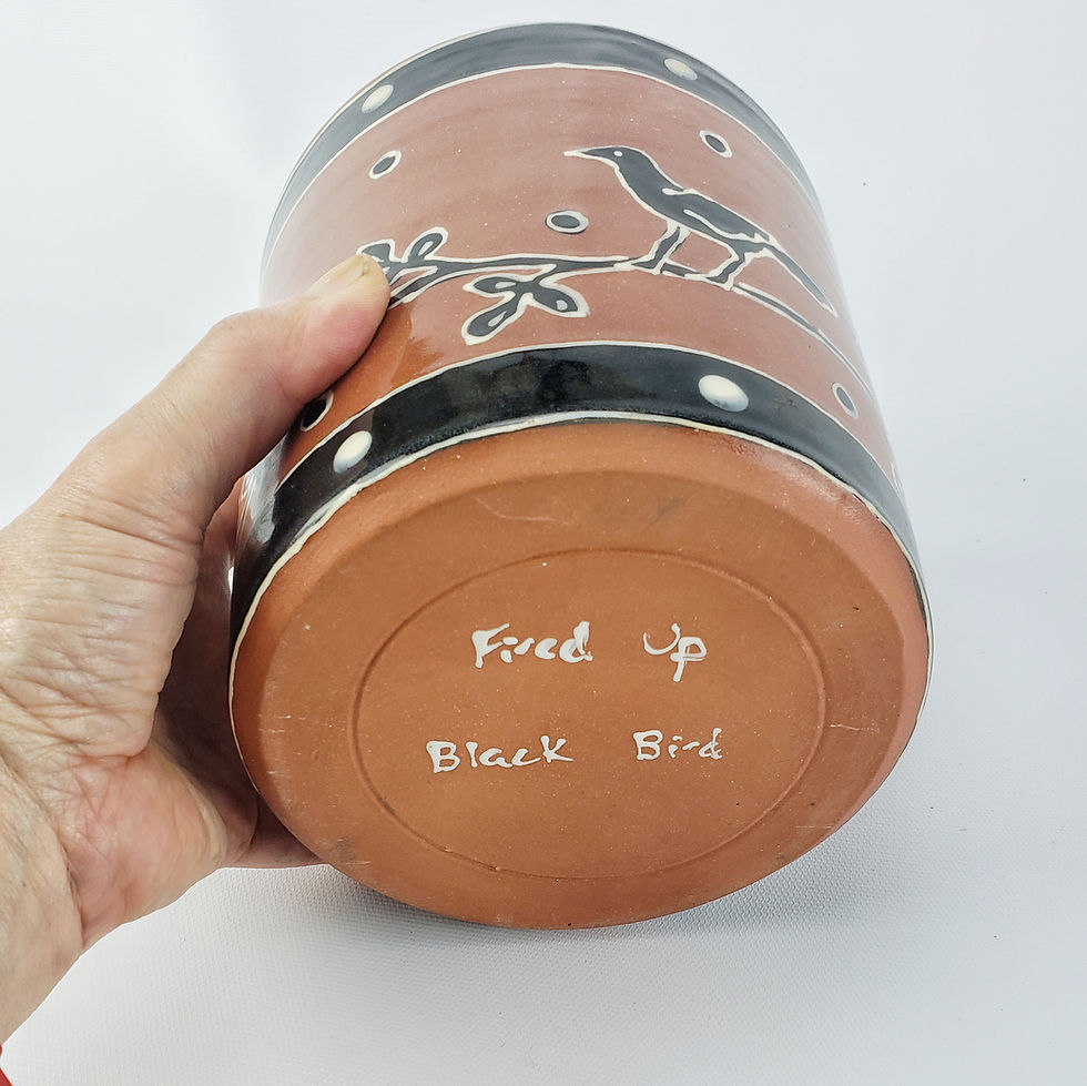 Thumbnail: Black Bird Utensil Jar