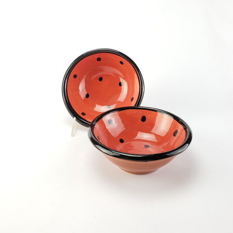 Red Confetti Dessert Bowls