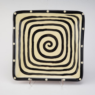 Spiral Square Plate