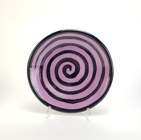 Purple Confetti 8 inch salad plate