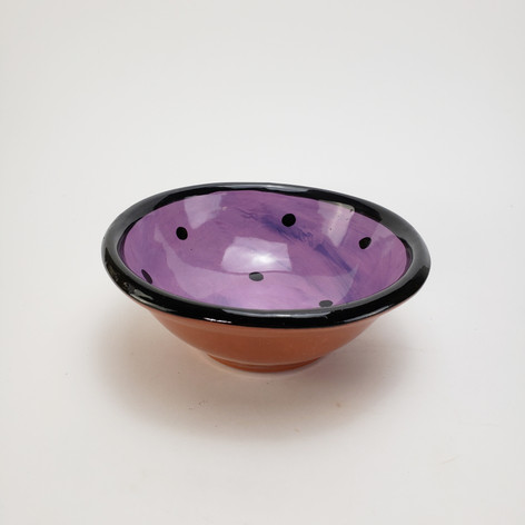 Purple Confetti 7 inch dessert bowl