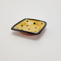 Yellow Confetti 5 inch dipping dish