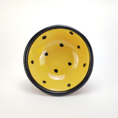 Yellow Confetti 7 inch dessert bowl
