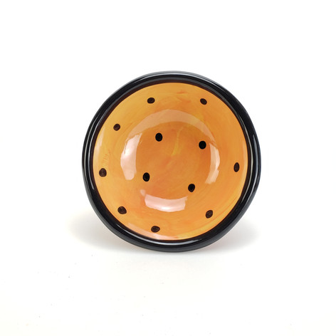 Orange Confetti 7 inch dessert bowl