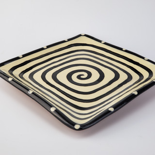 Spiral Square Plate
