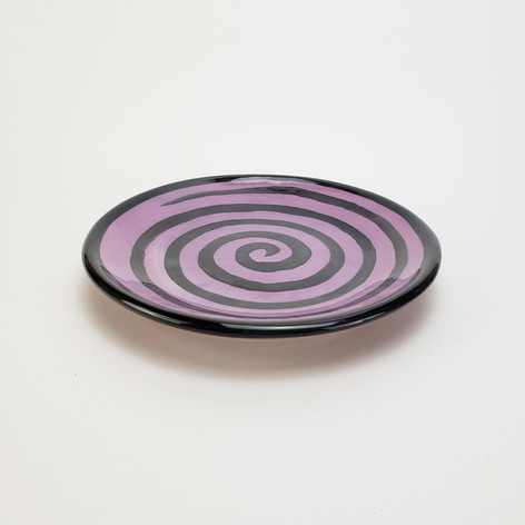 Purple Confetti 8 inch salad plate