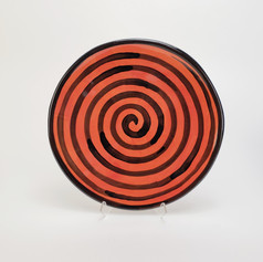 Red Confetti 10.5 inch dinner plate