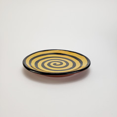 Yellow Confetti 8 inch salad plate