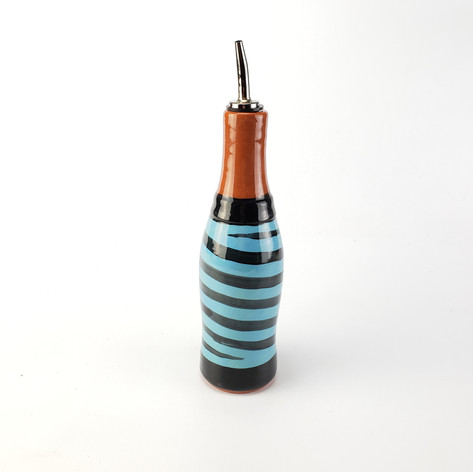 Blue Green Confetti oil bottle