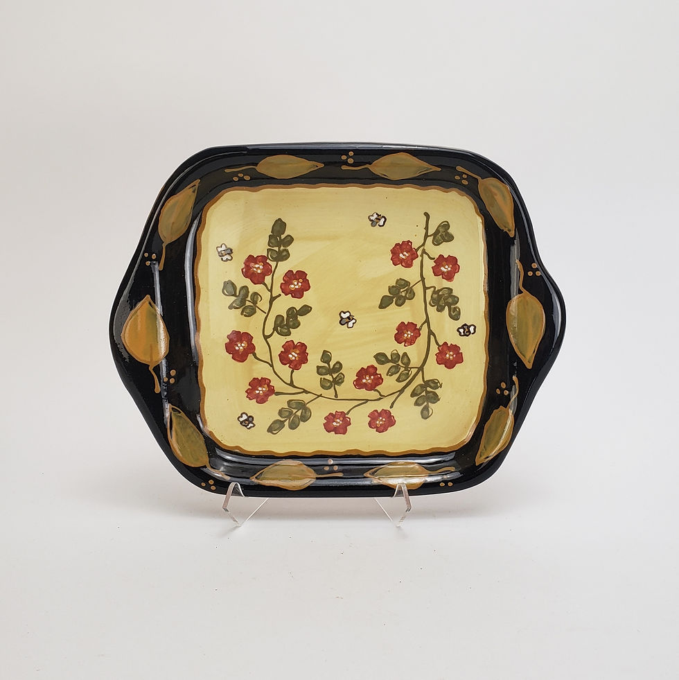 Old Rose Square Tray