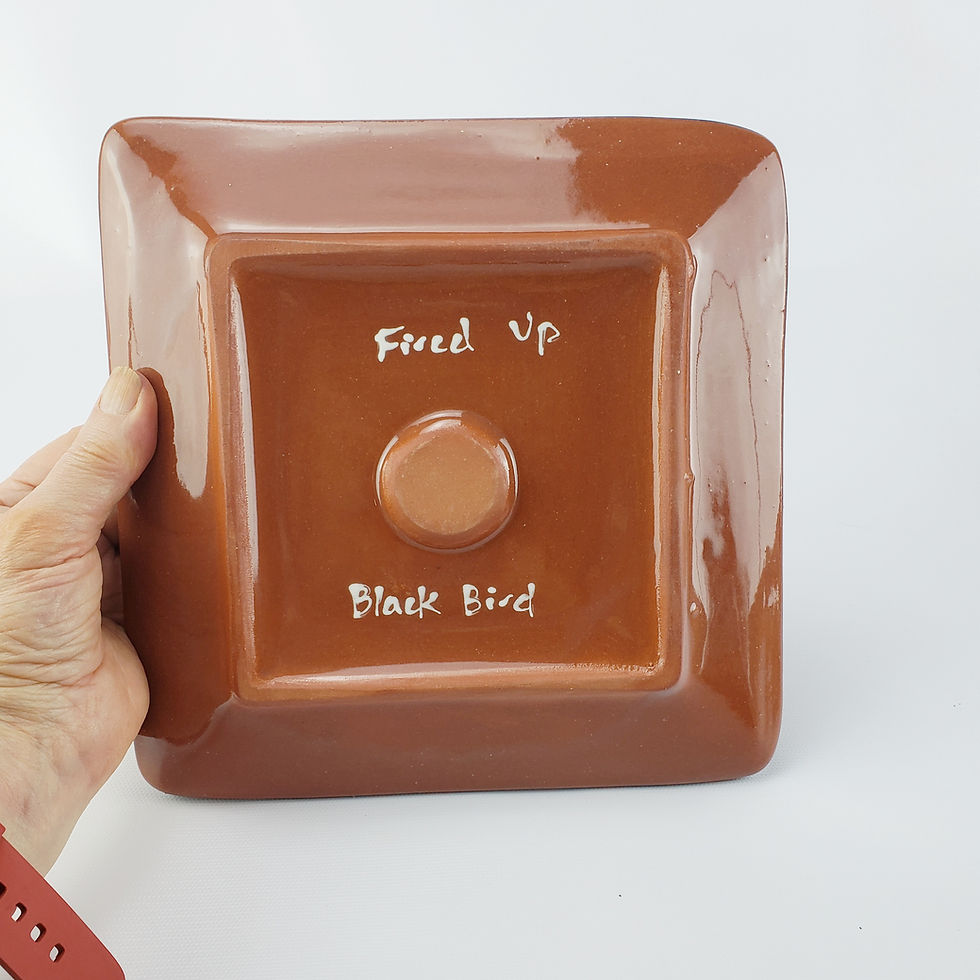 Thumbnail: Black Bird Square Plate