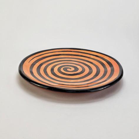 Orange Confetti 10.5 inch dinner plate