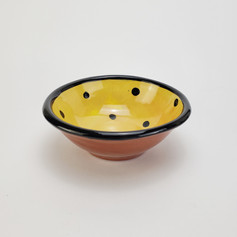 Yellow Confetti 7 inch dessert bowl