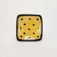 Yellow Confetti 5 inch dipping dish