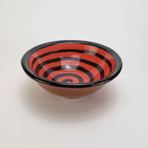 Red Confetti 8 inch salad bowl