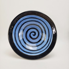 Blue Confetti 11 iinch pasta/serving bowl