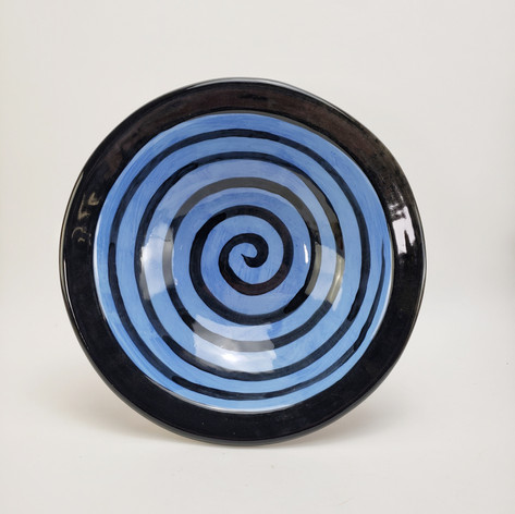 Blue Confetti 11 iinch pasta/serving bowl
