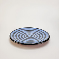 Blue Confetti 10.5 inch dinner plate