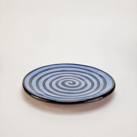Blue Confetti 10.5 inch dinner plate