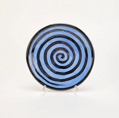 Blue Confetti 8 inch salad plate