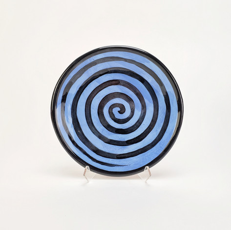 Blue Confetti 8 inch salad plate