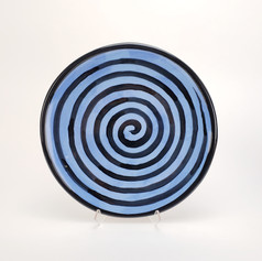 Blue Confetti 10.5 inch dinner plate