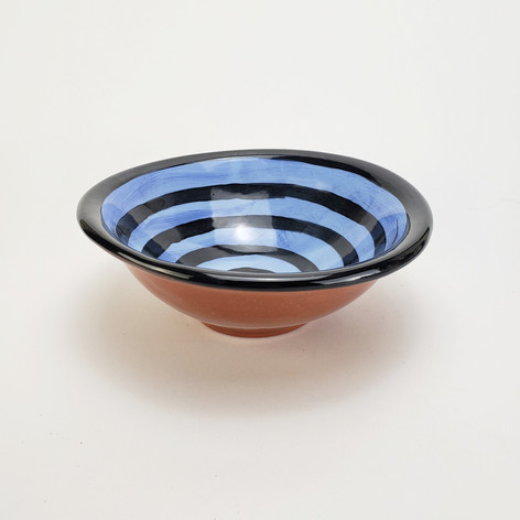Blue Confetti 8 inch soup bowl